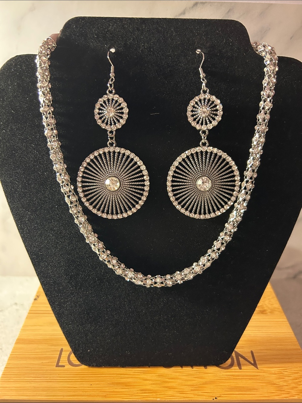 Paparazzi Silver-Tone Radiant Wheel Drop Earrings